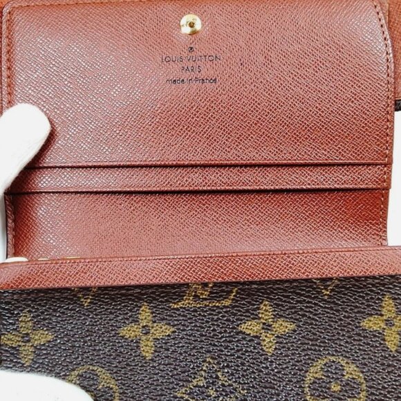 LOUIS VUITTON Brown Monogram Porte Monnaie Tresor - Picture 8 of 15
